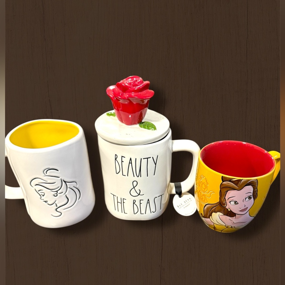 6pc. Beauty and the Beast Cookie Jar and Mug Set - Picture 3 of 5